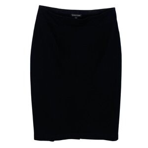 Eileen Fisher Womens‎ XS Black Italian Ponte Knit Pencil Skirt Stretch Career